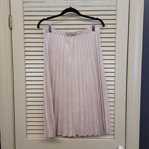 Gorgeous Zara microfiber suede skirt size L tan